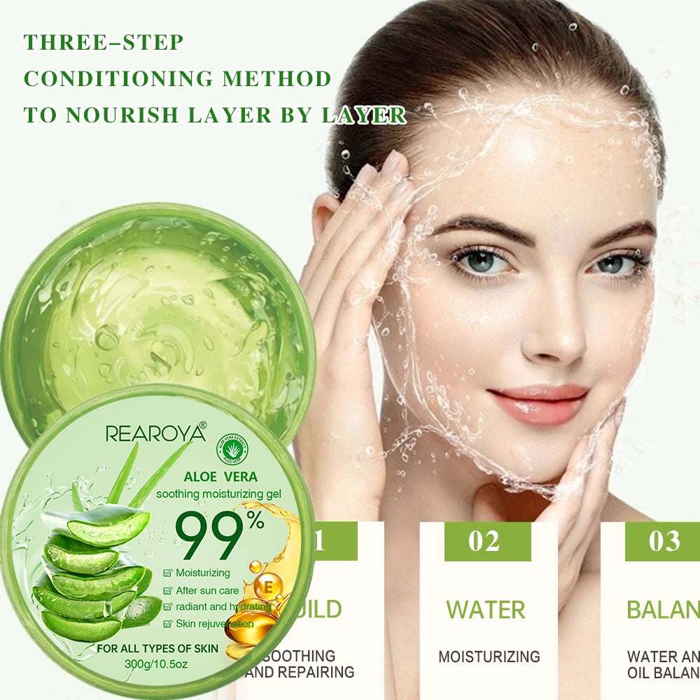 99% Aloe Vera Moisturizing Gel Creams Refreshing Non Sticky Facial Facial Wash Free Deep Nourishing Maintain Skin Face Care