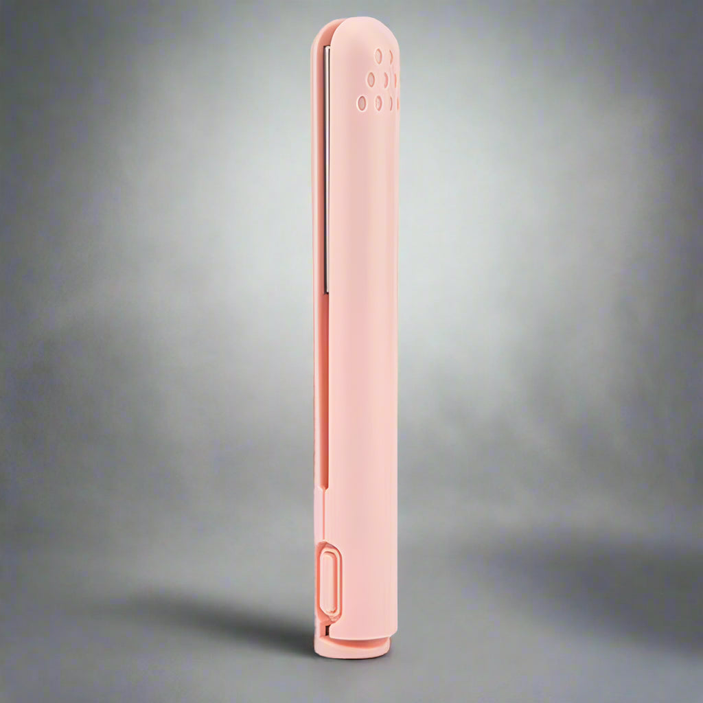 USB Mini Hair Straightener Brush Cordless,Portable Bangs Iron Straight Curling Dual-Use Short Hair for Dormitory Student Travel