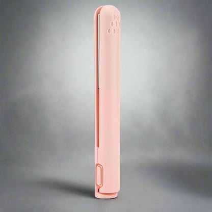 USB Mini Hair Straightener Brush Cordless,Portable Bangs Iron Straight Curling Dual-Use Short Hair for Dormitory Student Travel