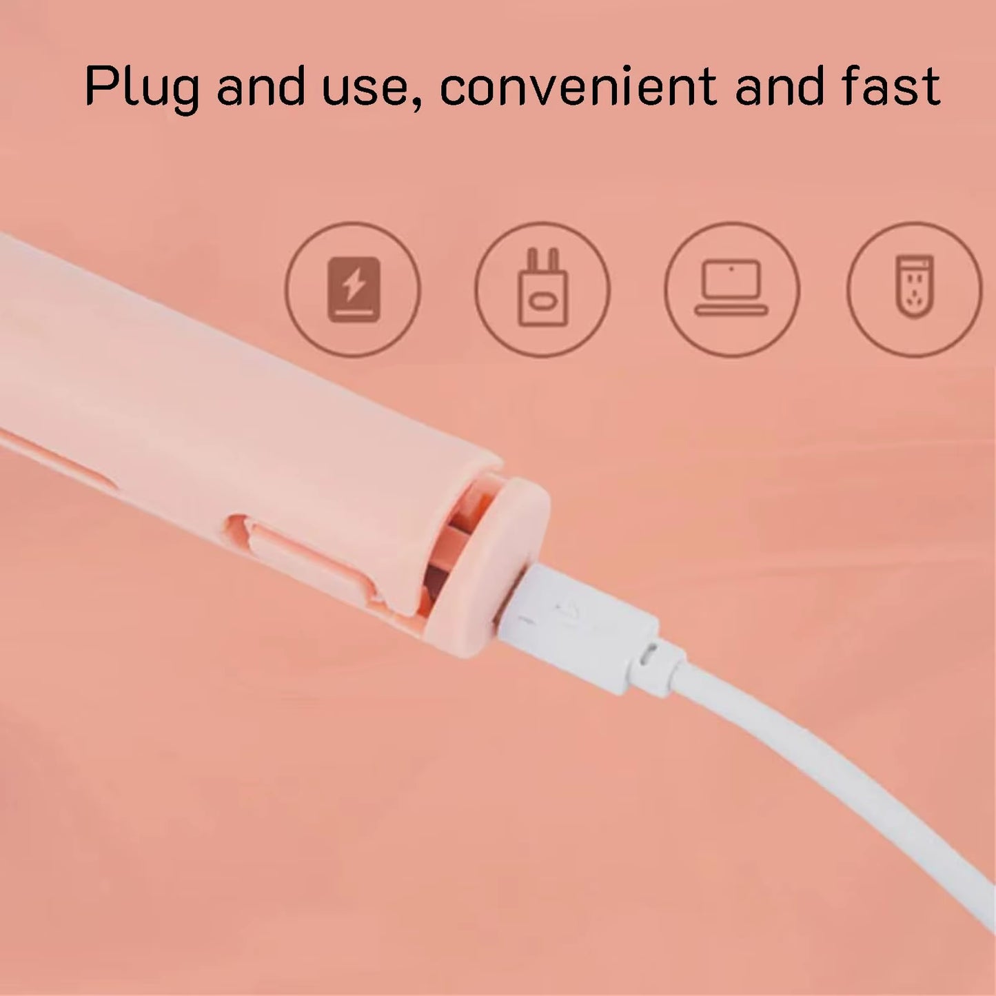 USB Mini Hair Straightener Brush Cordless,Portable Bangs Iron Straight Curling Dual-Use Short Hair for Dormitory Student Travel